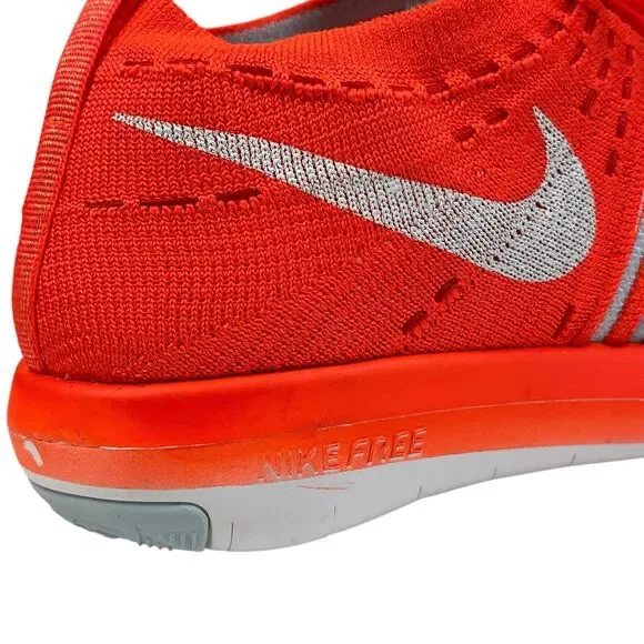 Nike Free Transform Flyknit Running Shoes Womens 8.5 Crimson Orange 833410-601 - Picture 7 of 15